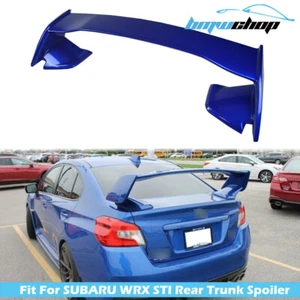 15-21 Fit For Subaru WRX STI 4th STI Style Trunk Boot Spoiler Painted #K7X Blue - Picture 1 of 6