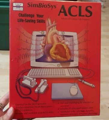 Symbiosys ACLS Simulation Software For Windows 95/98 Nursing Cardiac  - Image 1 of 4