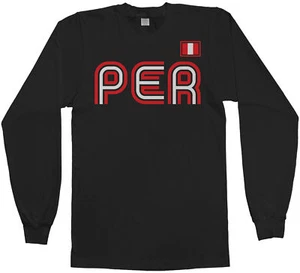 Peru Athletic Retro Series Men's Long Sleeve T-Shirt Soccer - Picture 1 of 7