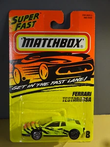 1995 MATCHBOX SUPERFAST - GELB - FERRARI TESTAROSSA - Bild 1 von 2