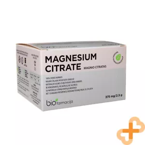 CITRATO DI MAGNESIO Polvere Pura 50 Bustine Integratore Aroma Limone 375mg - Foto 1 di 12