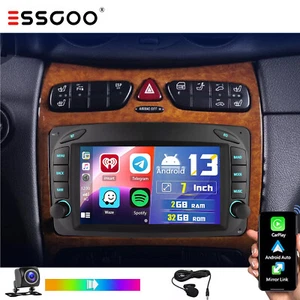 2+32G Autoradio Android 14 Carplay GPS NAV RDS Kamera Für Benz C/CLK Klasse W209 - Bild 1 von 17