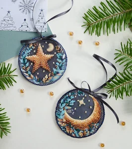 DIY Bead Embroidery "Decoration Star, shine!", Christmas Tree Toy DIY Kit - Picture 1 of 6