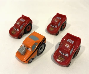 SET OF 4 DISNEY PIXAR CARS LIGHTNING MCQUEEN SNOT ROD RIPLASH RACERS 2014 MATTEL - Picture 1 of 6