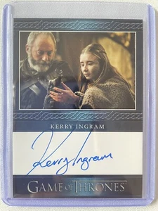 Game Of Thrones Complete Series V2 Kerry Ingram Shireen Baratheon Autograph Blue - Picture 1 of 2