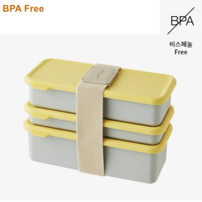 Lock&Lock BPA Free 2 Layers Lunch Box Chopsticks spoon Set DosiLock Starterpack  - Image 1 of 4