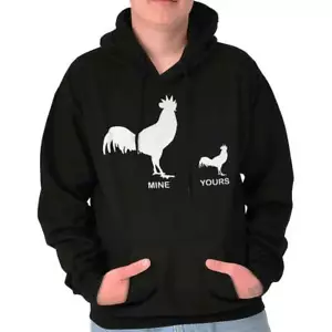 Size Matters Funny Sarcastic Adult Humor Mens Hooded Sweatshirts Hoodie Tops - Picture 1 of 8
