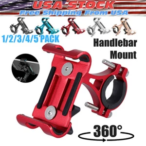 360° Aluminum Motorcycle Bike Bicycle GPS Cell Phone Holder Handlebar Mount New - Picture 1 of 15