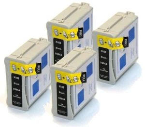 H-88 negro x4 - cartuchos de tinta de tejón no fabricantes de equipos originales para reemplazar a HP-88 - Imagen 1 de 1