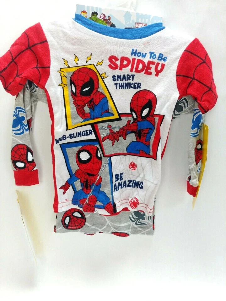 Spiderman Pijama Niños Niños Prendas para el torso 18 Meses-Camisa Prendas para dormir Ropa de dormir Super Marvel Foto 1 de 4
