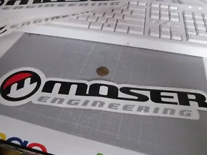 MOSER ENGINEERING AUFKLEBER AUFKLEBER ORIGINAL ALTER LAGER RENNEN - Bild 1 von 1