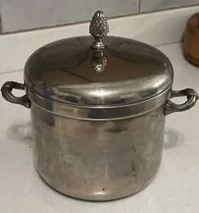 Vintage International Silver Plated Ice Bucket With Acorn Lid - Picture 1 of 4