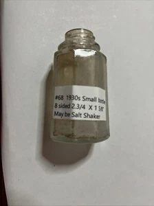 1930s Small Bottle 8 Sided 2. 3/4” May Be Old Salt Shaker - Picture 1 of 7