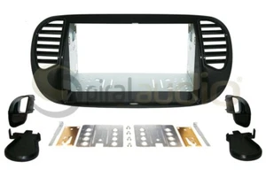 Kit de tablero de radio de repuesto FIAT 500 2012-2015 ventilaciones fijas PIANO KT-FI001PB-FV - Imagen 1 de 2
