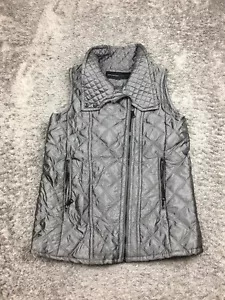 Marc New York Andrew Marc Vest Jacket Mens Size Large Gray Designer Quilted - Picture 1 of 13