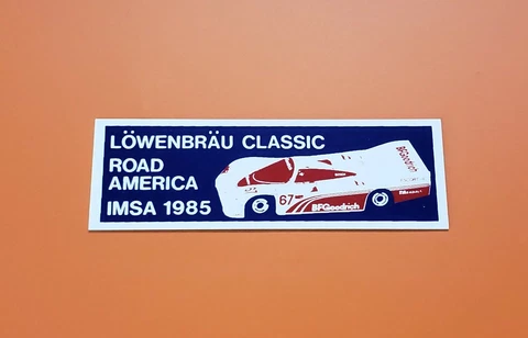 Road America Dash Plaque 1985 Lowenbrau Classic IMSA GTP Road Race Cover