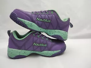 Zapatos de trabajo para mujer Nautilus con punta compuesta N2157 púrpura resistente al deslizamiento talla 9W - Imagen 1 de 12