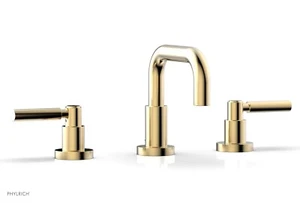 Phylrich BASIC D132-004 Satin Messing niedriger Auslauf Hebel Griff Badarmatur - Bild 1 von 2