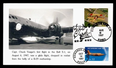DR WHO 1997 FDC AVIATION AIRCRAFT THRIFTY PHOTO CACHET COMBO M60227 - Image 1 of 2