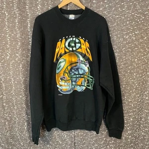 Sudadera con logotipo de casco de la NFL de los Green Bay Packers de colección de los 90 XL Salem ropa deportiva - Imagen 1 de 10