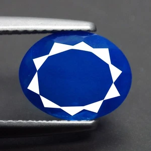 1.14 Cts EXQUISITE OVAL FACETTED (9 x 7 mm) 100%NATURAL FIRE BLUE OPAL GEMSTONES - Picture 1 of 7