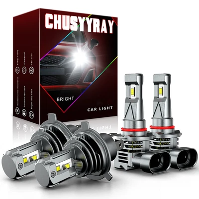 Faro LED haz alto-bajo para Pontiac Vibe 2003-2008 4X 6000K + luz antiniebla Foto 1 de 4