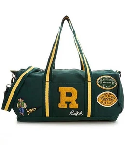 Bolso de Lona Polo Ralph Lauren Logo Parches Newport Verde Universitario Lona - Imagen 1 de 4