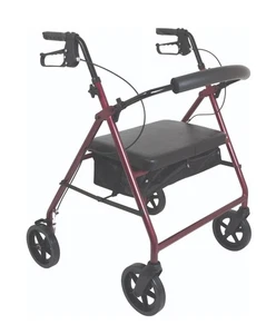 Ruedas Andador Andador 8" 400 lb. Aluminio reforzado con capacidad de peso basado en EE. UU. - Imagen 1 de 5