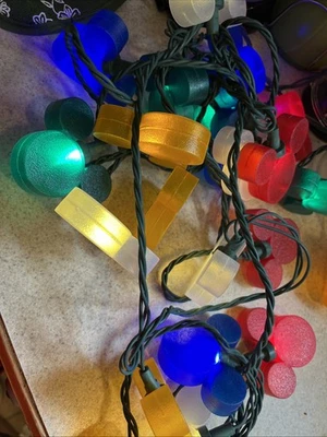 Disney 25 LED Mickey Mouse Ears Light String 25 FT Length Multi-Function - Image 1 of 2