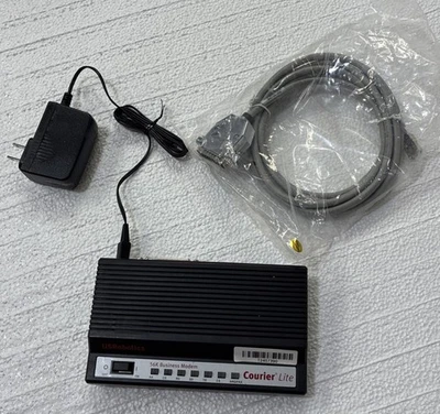 Módem de negocios Courier Lite 5686G 56K US Robotics con adaptador de corriente y cable Foto 1 de 4