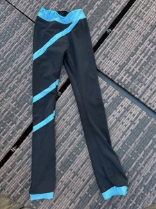 Girls Figure Skating Stretch Pants With Stripes 5t/child XS - Picture 1 of 1