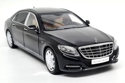 Coche modelo fundido a presión negro obsidiana casi real 1/18 Mercedes Maybach Clase S 2016 Foto 1 de 4
