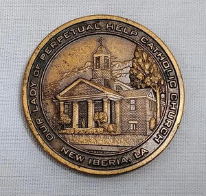 De colección Nuestra Señora del Perpetuo Socorro Iglesia Católica Nueva Ficha Medalla Iberia LA - Imagen 1 de 4