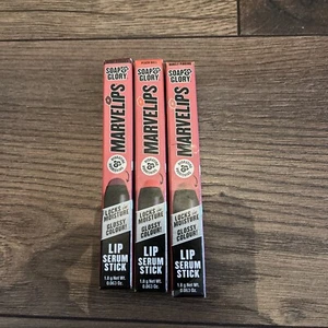 Soap & Glory Marvelips Lip Serum Stick 1.8g X 3 New - Picture 1 of 3