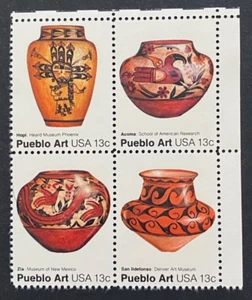 US Stamps Scott 1706 to 1709 13c 1977 Block of 4 M/NH Super fresh - Picture 1 of 3