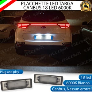 PLACCHETTE A LED LUCI TARGA 18 LED SPECIFICHE KIA SPORTAGE 4 6000K BIANCO - Foto 1 di 9