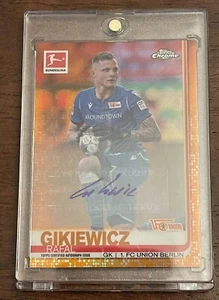 2020-21 Chrome Orange Rafal Gikiewicz Auto 24/25 - Picture 1 of 3