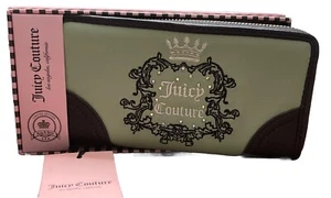 Juicy Couture Heritage Green Sage Long Wallet In Gift Box 🎁 $55 Tag Price - Picture 1 of 4