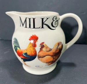 Emma Bridgewater Hen & Rooster 1/2 Pint Pitcher Rise and Shine - England HTF! 🐓 - Picture 1 of 8