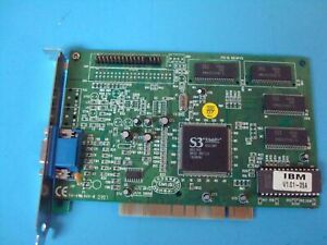 75H9213 76H0429 IBM ASUS 2MB S3 TRIO64V+ PCI VGA VIDEO CARD P1B3BF 86C765 NVIDIA