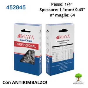 CATENA PER MOTOSEGA STIHL MAYA MY43K 64 PASSO 1/4" 1,1mm MAGLIE 64 ANTIRIMBALZO - Imagen 1 de 1