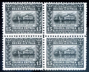 Colonie Italiane Eritrea 1929 Soggetti Africani n. 131 ** quartina (l629) - Picture 1 of 1