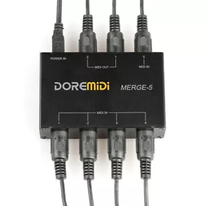 DOREMiDi MERGE-5 MIDI Interface Box Converter Adapter Controller 16 Channels US - Picture 1 of 8