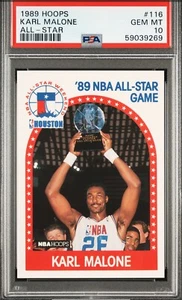 1989 Hoops โ Karl Malone โ All-Star โ ๐ MINT PSA 10 โ pop 97 โ NEW SLAB - Picture 1 of 3