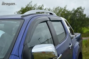 Window Deflectors For Isuzu D-Max Rodeo 2016-2020 Wind Protector Tinted Adhesive - Picture 1 of 11