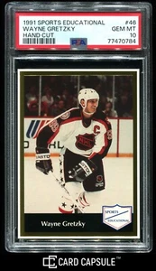 1991 rivista educativa sportiva Wayne Gretzky Card # 46 PSA 10 gemme SOLO POP 5! - Foto 1 di 2