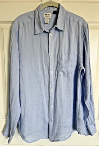 Top H&M Nº 17 Linen Essentials manga larga abotonada talla mediana - Imagen 1 de 8
