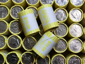 KENNEDY HALF DOLLARS-ROLL 20 COINS (1971-Present) ⭐FROM BANK-NEVER OPENED⭐ - Picture 1 of 3
