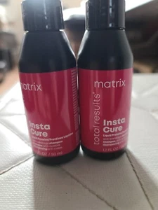 2 MATRIX Total Results INSTA CURE Liquid Protein Shampoo 1.7 Oz Each New Travel - Picture 1 of 2