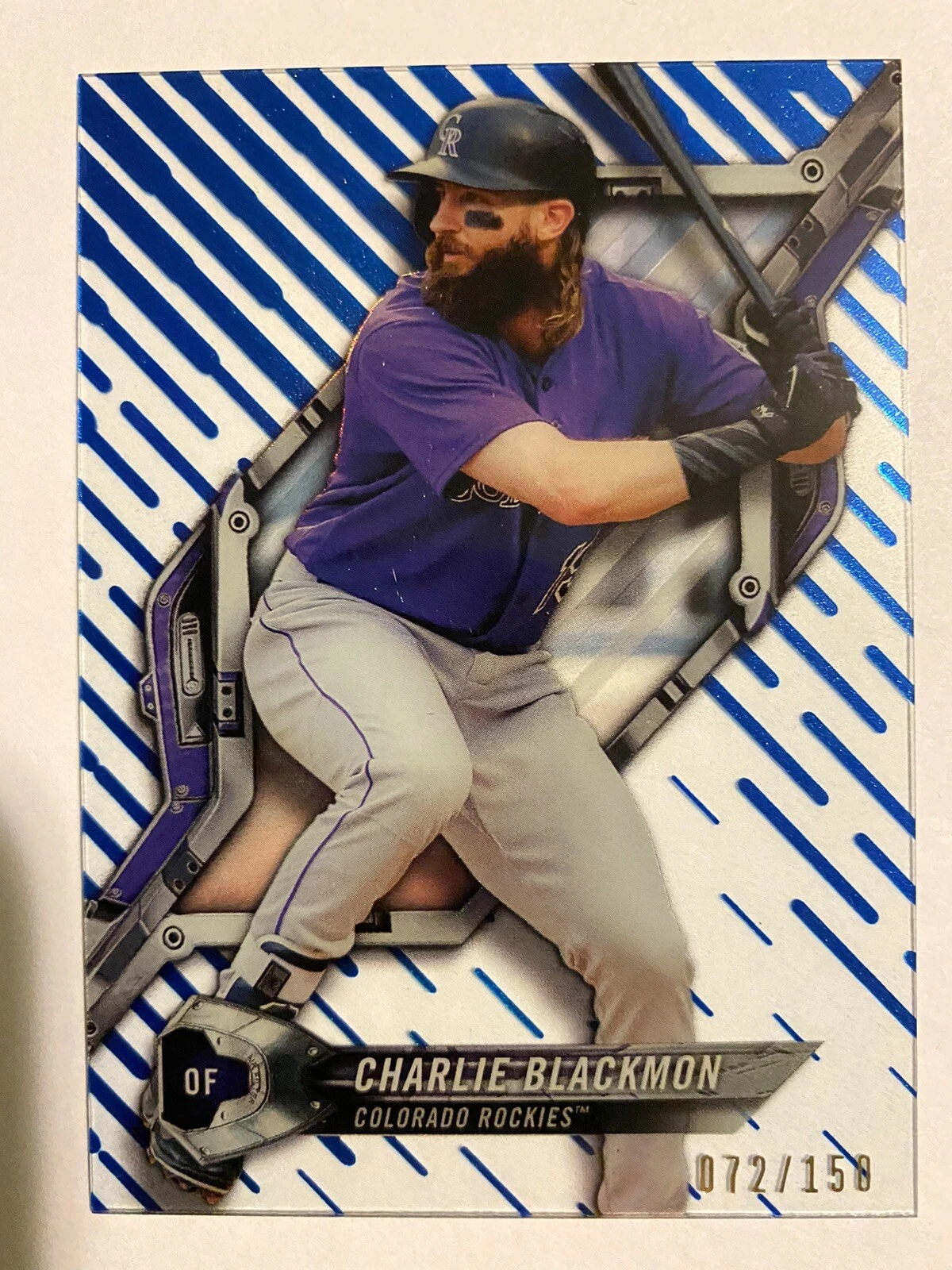 2018 Topps High Tek Charlie Blackmon /150 Blue Rainbow Foil Colorado Rockies🔥🔥